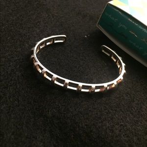 Stella and Dot Cage Cuff Silver